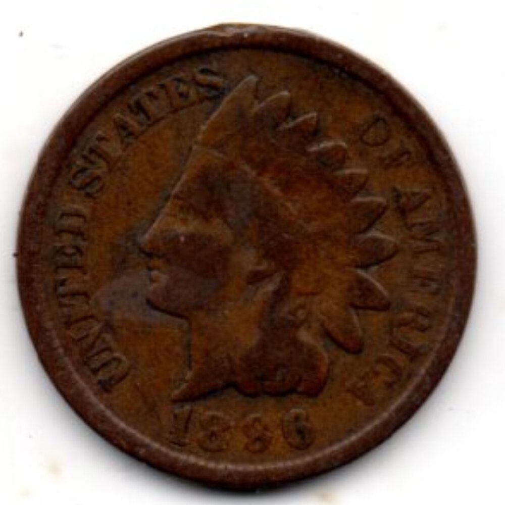 Excending Rare 1886 Indian Head Cent - Type II
